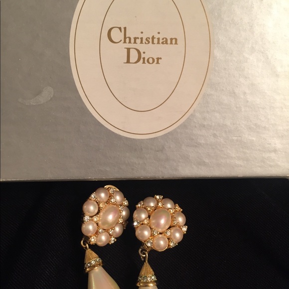 Vintage Christian Dior earrings lower price now - Picture 3 of 4